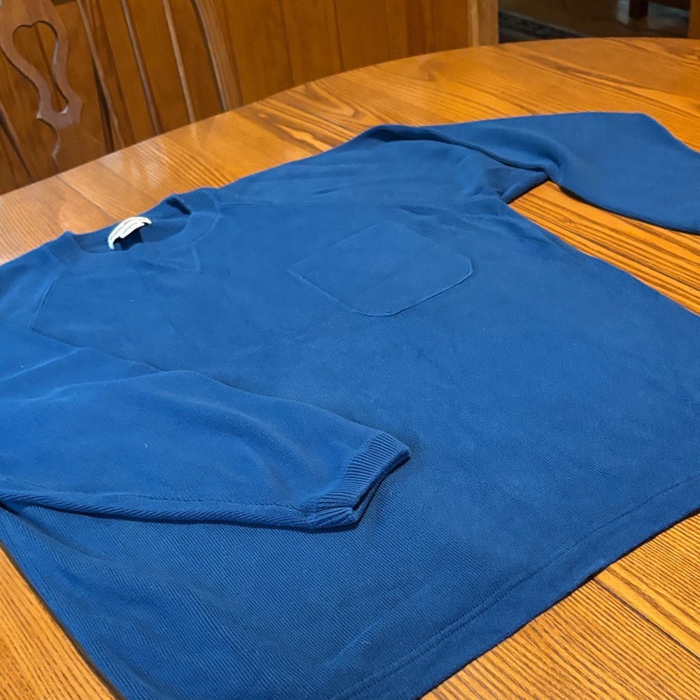 Eddie Bauer Men's Crewneck Sweater in Deep Blue
